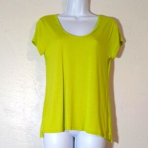 4 FOR $24 Y2K Juicy Couture Bright Lime Green Glam Lightweight Neon Tee Casual